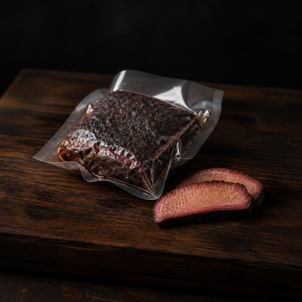 Brisket ahumado presentación de 250 g